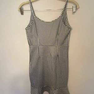 Gingham mini dress